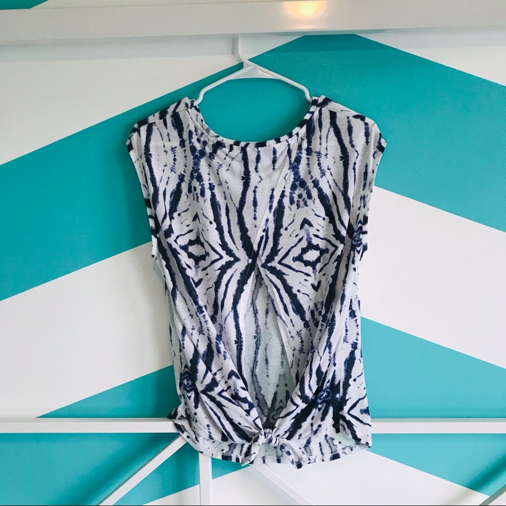 Tie-Dye, tie back tee/cover up!